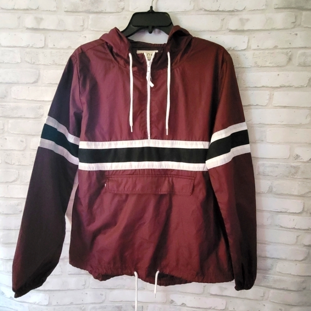 ZINE windbreaker pullover kangaroo pouch Zumiez medium